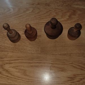 Vintage Set of 4 Butter Molds